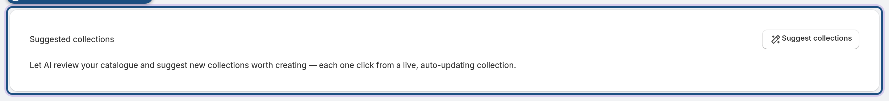 Open Suggested collections