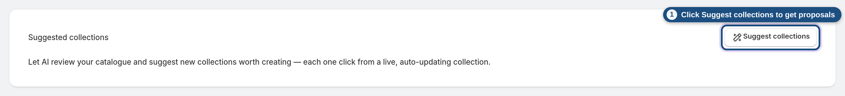 Generate suggestions